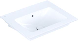 VILLEROY & BOCH VENTICELLO FONTEIN 60 X 50 CM WIT CERAMICPLUS ZONDER KRAANGAT MET OVERLOOP 