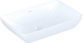 VILLEROY & BOCH VENTICELLO SEMI-INBOUW OPZETWASTAFEL 55 X 36 CM WIT ZONDER KRAANGAT MET OVERLOOP