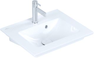 VILLEROY & BOCH VENTICELLO FONTEIN 50 X 42 CM WIT CERAMICPLUS 1 KRAANGAT MET OVERLOOP 