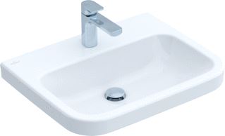 VILLEROY & BOCH ARCHITECTURA WASTAFEL 600X470 MM ZONDER OVERLOOP 1 KRAANGAT ALPINE WIT 