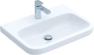 VILLEROY & BOCH ARCHITECTURA WASTAFEL 650X470 MM ZONDER OVERLOOP 1 KRAANGAT ALPINE WIT 