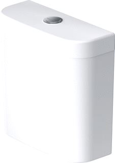 DURAVIT HAPPYD 2 DUOBLOKRESERVOIR + BINNENWERK MET ONDERAANSLUITING LINKS 4.5/3L DUALFLUSH MET WG WIT 