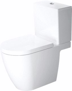 DURAVIT ME BY STARCK STAAND TOILET VOOR COMBINATIE 650 MM WIT HOOGGLANS DIEPSPOELER GESLOTEN VOOR OP TOILET GEMONTEERDE STORTBAK 0 L / 4,5 L PK 