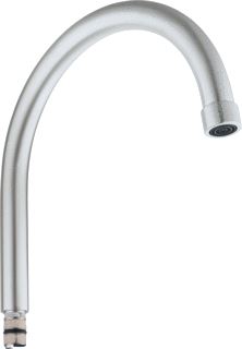 GROHE BUISUITLOOP SANITAIRKRAAN MET MOUSSEUR MET AANSLAGBEGRENZER 223MM VOORSPRONG UITLOOP DRAAIBAAR SUPERSTEEL