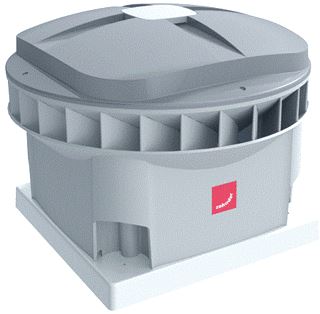 ZEHNDER COMFOROOF MX DAKVENTILATOR MX AUTOMATIC 310 MOVE UP 2900 M3/H 200 PA (MIDDELSTE WEERSTANDSLIJN) GRIJS 