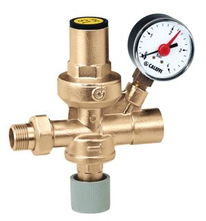 CALEFFI 553 VULCOMBINATIE 1/2 MET MANOMETER