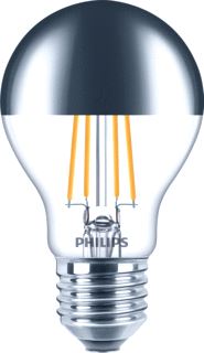 PHILIPS CLASSIC LED-LAMP PEER E27 7W 650LM 2700K STRALING 270GRADEN CRI80 DIMBAAR WIT IP20 DXL 60X106MM 