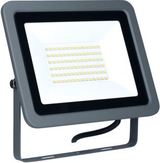 BAILEY LED SCHIJNWERPER 2.0 50W 5250LM 3000K 220V-240V IP65 IK08 ALU BEHUIZING GRIJS 110° 0.5M KABEL LED FLOODLIGHT/BOUWLAMP