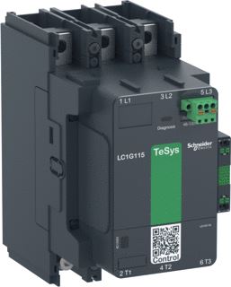 SCHNEIDER ELECTRIC TESYS GIGA CONTACTOR 3 POLIG (3NO) AC-3 <=440V 225A STANDAARD VERSIE 100...250V BREEDBAND AC/DC SPOEL