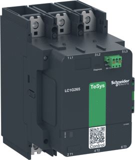 SCHNEIDER ELECTRIC TESYS GIGA CONTACTOR 3 POLIG (3NO) AC-3 <=440V 265A STANDAARD VERSIE 100...250V BREEDBAND AC/DC SPOEL