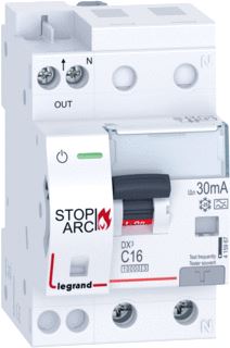 LEGRAND STOP ARC AFDD AARDLEKAUTOMAAT 1P+N C16 30MA 4500/6KA 3 MOD. 