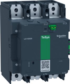 SCHNEIDER ELECTRIC CONTACTOR TESYS GIGA STANDARD 3P(3NO) 630A 440V AC3 SPOEL 48-130VAC/DC