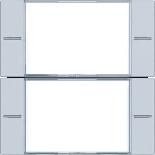 GIRA WIPPENSET 2-VOUDIG MET TEKSTKADER VOOR TASTSENSOR 4 SYSTEM 55 CLEAR GRIJS MAT