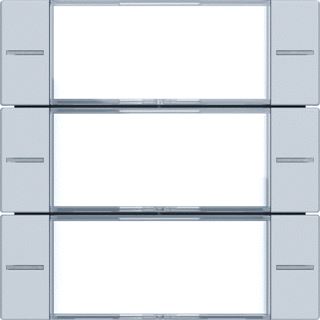 GIRA WIPPENSET 3-VOUDIG MET TEKSTKADER VOOR TASTSENSOR 4 SYSTEM 55 CLEAR GRIJS MAT