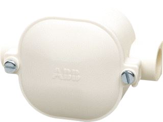 ABB KABELDOOS V.V. TRANSP.DEKSEL SNELSLUITERS IP55 RAL7035 AFM. 153X110X66 