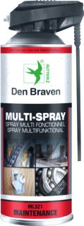 DEN BRAVEN SPRAY NEUT. INZETBEREIK SMEERMIDDEL 400ML LOODVRIJ 