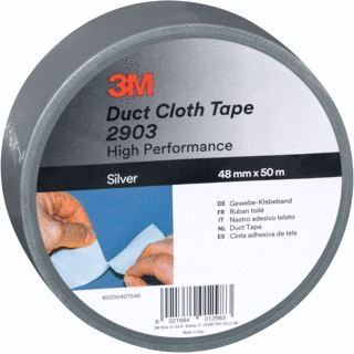 3M SCOTCH 2903 ZELFKLEVENDE TAPE OVERIG ZILVER (BXL) 1350MMX50M TOEPASSING BUNDELEN AFPLAKKEN DIKTE 0.15MM TEMPERATUURBESTENDIGHEID 60GRADEN C 