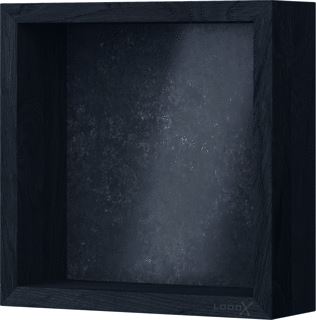LOOOX SILESTONE WOODEN BOX 30X30 CM BLACK ACHTERPLAAT SILESTONE CS 