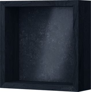 LOOOX SILESTONE WOODEN BOX 30X30 CM BLACK ACHTERPLAAT SILESTONE CS