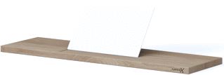 LOOOX WOODEN BATH SHELF 69 CM EIKEN OLD GREY MAT WIT