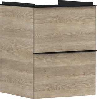 HANSGROHE XELU Q MEUBEL NATURAL OAK 480/475 MET 2 LADES FONTEIN 