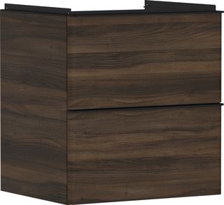 HANSGROHE XELU Q MEUBEL DARK WALNUT 580/475 MET 2 LADES WASTAFEL 