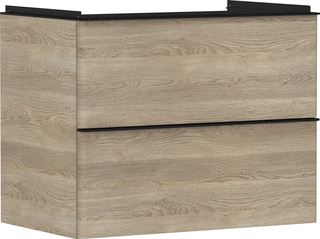 HANSGROHE XELU Q MEUBEL NATURAL OAK 780/475 MET 2 LADES WASTAFEL 