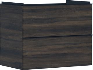 HANSGROHE XELU Q MEUBEL DARK WALNUT 780/475 MET 2 LADES WASTAFEL 