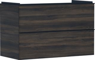 HANSGROHE XELU Q MEUBEL DARK WALNUT 980/475 MET 2 LADES WASTAFEL 