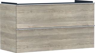 HANSGROHE XELU Q MEUBEL NATURAL OAK 1180/475 MET 2 LADES WASTAFEL 