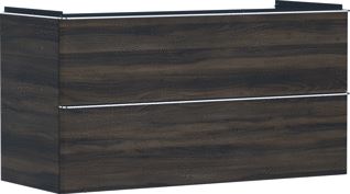 HANSGROHE XELU Q MEUBEL DARK WALNUT 1180/475 MET 2 LADES WASTAFEL 