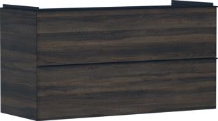 HANSGROHE XELU Q MEUBEL DARK WALNUT 1180/475 MET 2 LADES WASTAFEL 