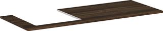 HANSGROHE WASTAFELBLAD XELU Q MET 1 GAT LINKS VOOR WASTAFEL VAN 450 MM 1360X550MM WALNUT DARK 