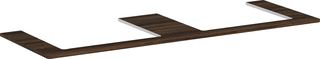 HANSGROHE WASTAFELBLAD XELU Q MET 2 GATEN VOOR WASTAFEL VAN 550 MM 1560X550MM WALNUT DARK 