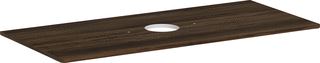 HANSGROHE WASTAFELBLAD XELU Q MET 1 GAT IN HET MIDDEN VOOR WASTAFEL 32 MM 1180X550MM WALNUT DARK