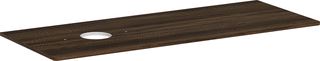 HANSGROHE WASTAFELBLAD XELU Q MET 1 GAT LINKS VOOR WASTAFEL 32 MM 1360X550MM WALNUT DARK 