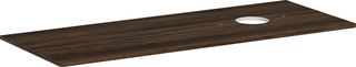 HANSGROHE WASTAFELBLAD XELU Q MET 1 GAT RECHTS VOOR WASTAFEL 32 MM 1360X550MM WALNUT DARK 