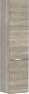 HANSGROHE XELU Q HOGE KAST NATURAL OAK 400/350 SCHARNIER RECHTS HANDGREEP CHROOM