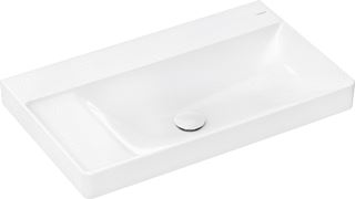 HANSGROHE XELU Q WASTAFEL MET PLANCHET LINKS 800/480 ZONDER KRAANGAT EN OVERLOOP SMARTCLEAN