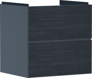 HANSGROHE XEVOLOS E MEUBEL SLATE MATT GREY 580/475 MET 2 LADES WASTAFEL 