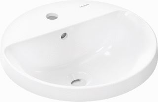 HANSGROHE XUNIVA S OPBOUW WASTAFEL 450/450 MET KRAANGAT EN OVERLOOP SMARTCLEAN