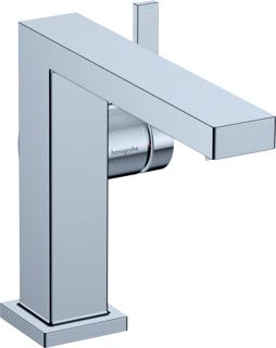 HANSGROHE TECTURIS E ÉÉNGREEPS WASTAFELKRAAN 110 FINE COOLSTART MET AFVOERPLUG CHROOM