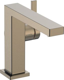 HANSGROHE TECTURIS E ÉÉNGREEPS WASTAFELKRAAN 110 FINE COOLSTART MET AFVOERPLUG BRUSHED BRONZE