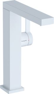 HANSGROHE TECTURIS E ÉÉNGREEPS WASTAFELKRAAN 210 FINE COOLSTART MET DRAAIBARE UITLOOP EN AFVOERPLUG MAT WIT