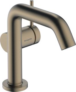 HANSGROHE TECTURIS S EENGREEPS WASTAFELKRAAN 110 FINE COOLSTART MET AFVOERPLUG BRUSHED BRONZE