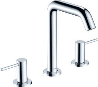 HANSGROHE TECTURIS S 3-GATS WASTAFELKRAAN 150 MET AFVOERPLUG CHROOM