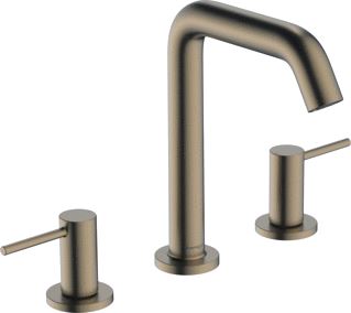 HANSGROHE TECTURIS S 3-GATS WASTAFELKRAAN 150 MET AFVOERPLUG BRUSHED BRONZE