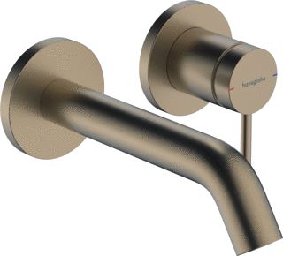 HANSGROHE TECTURIS S EENGREEPS WASTAFELKRAAN INBOUW VOOR WANDMONTAGE MET UITLOOP 16,5 CM BRUSHED BRONZE