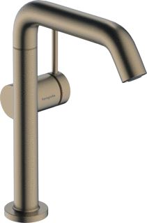 HANSGROHE TECTURIS S EENGREEPS WASTAFELKRAAN 210 FINE COOLSTART MET DRAAIBARE UITLOOP EN AFVOERPLUG BRUSHED BRONZE