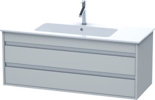 DURAVIT WASTAFELONDERBOUW KETHO 2 LADES 475 X 1200X 480 BETONGRIJS MAT 